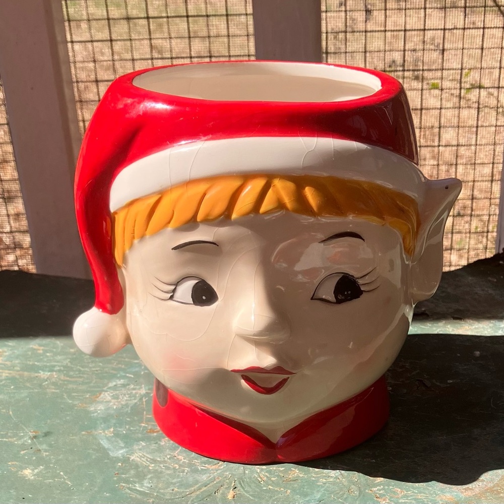 Happy Holiday Stoneware Container